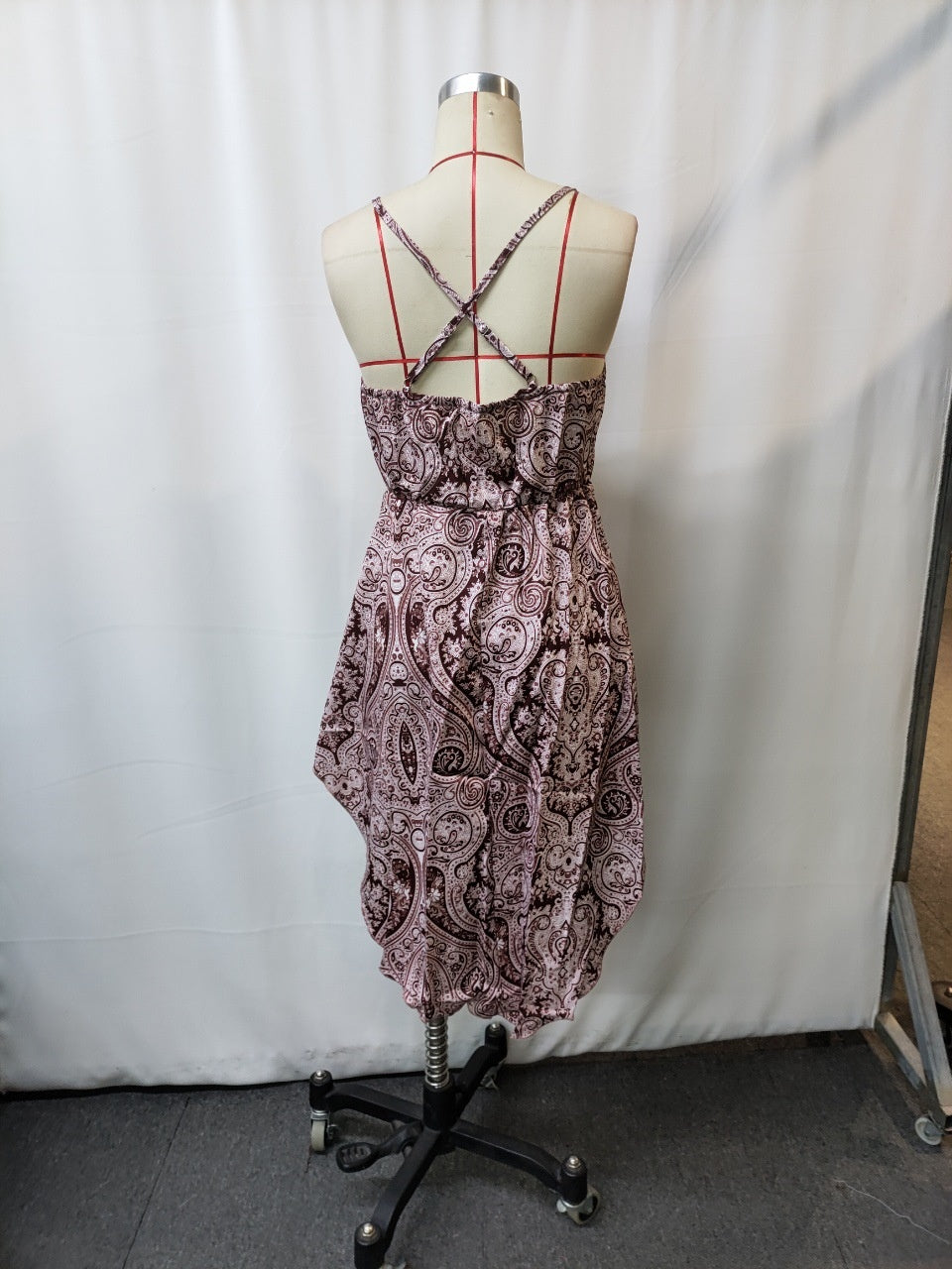 Women's Retro Western Printed Sling Dress – Carnival Style