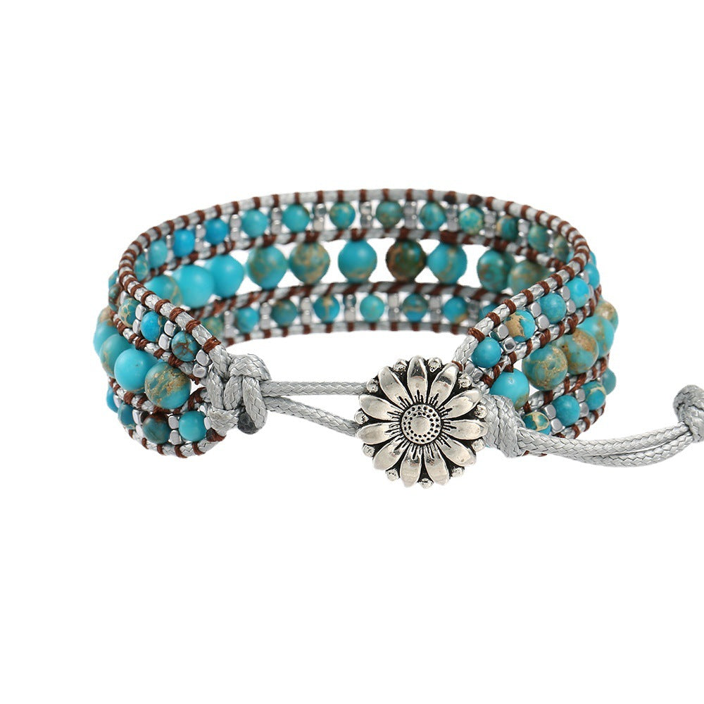 Bohemian Style Emperor Turquoise Handmade Bracelet