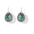 Turquoise Dripping Pear Shaped Earrings