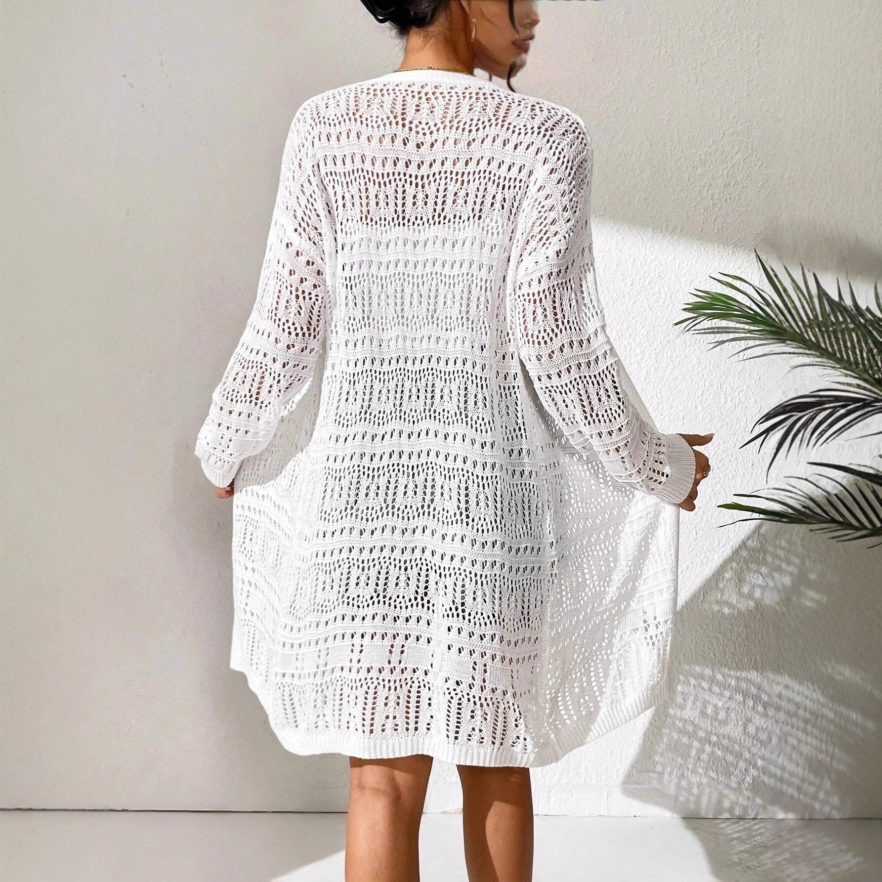 Women's Solid Color Knitted Sweater – Lightweight Summer Style