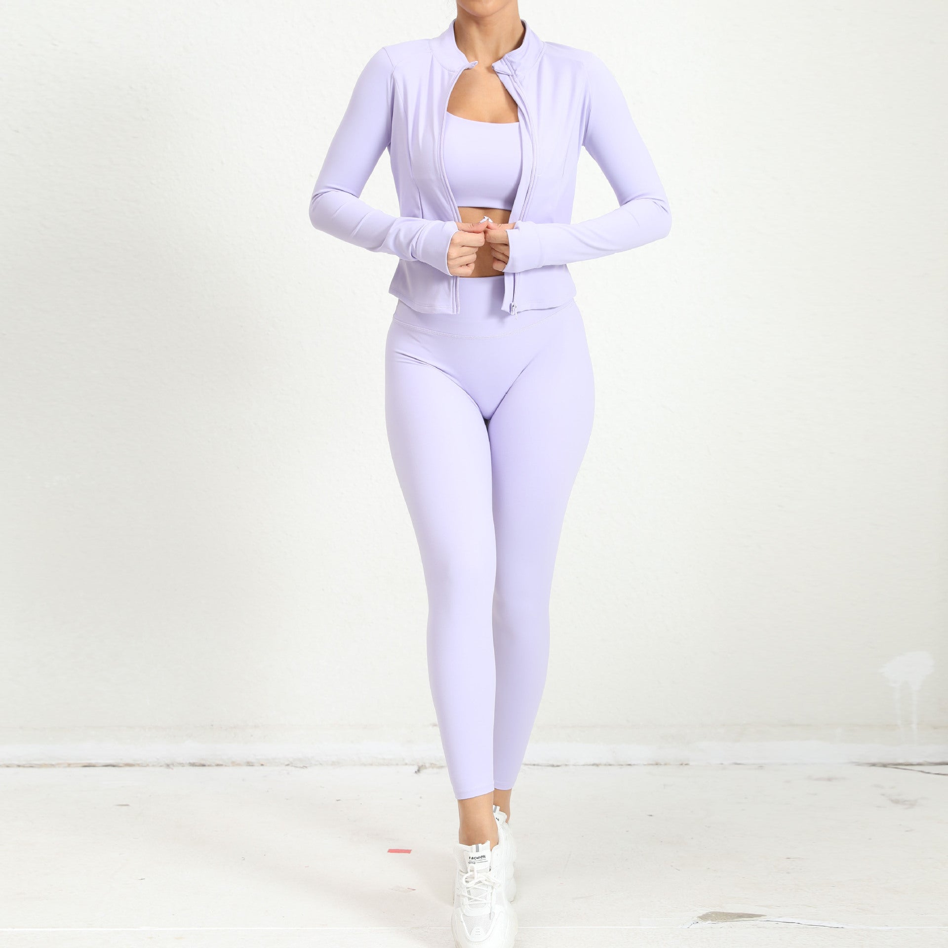 Winter Outdoors Sports Skinny Yoga Clothes Suit