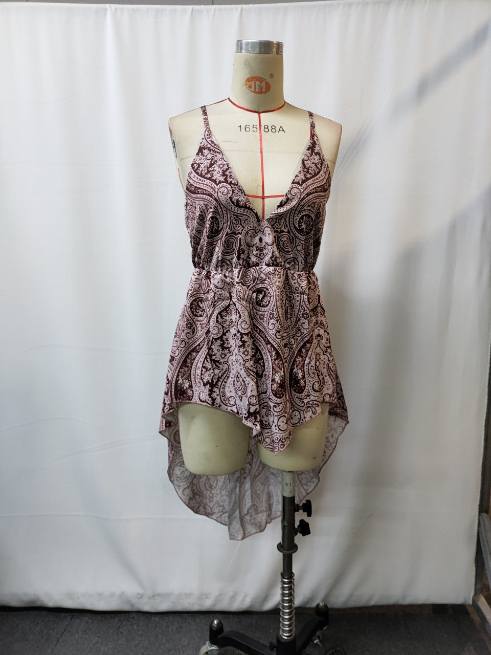 Women's Retro Western Printed Sling Dress – Carnival Style