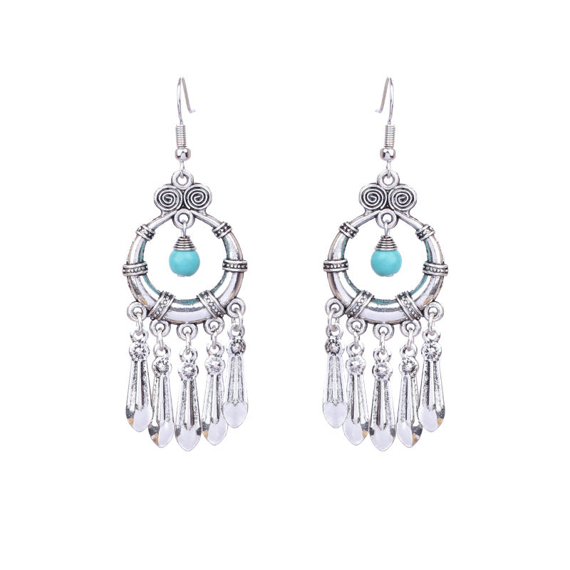 Bohemian Silver Temperament Earrings For Women