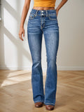 New Women's Denim Jeans, High-Waisted, Slight Flare