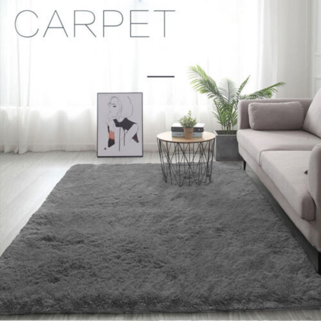 Floor Mat Rugs Shaggy Rug Area Carpet Large Soft Mat Bedroom Living Room Pad AU