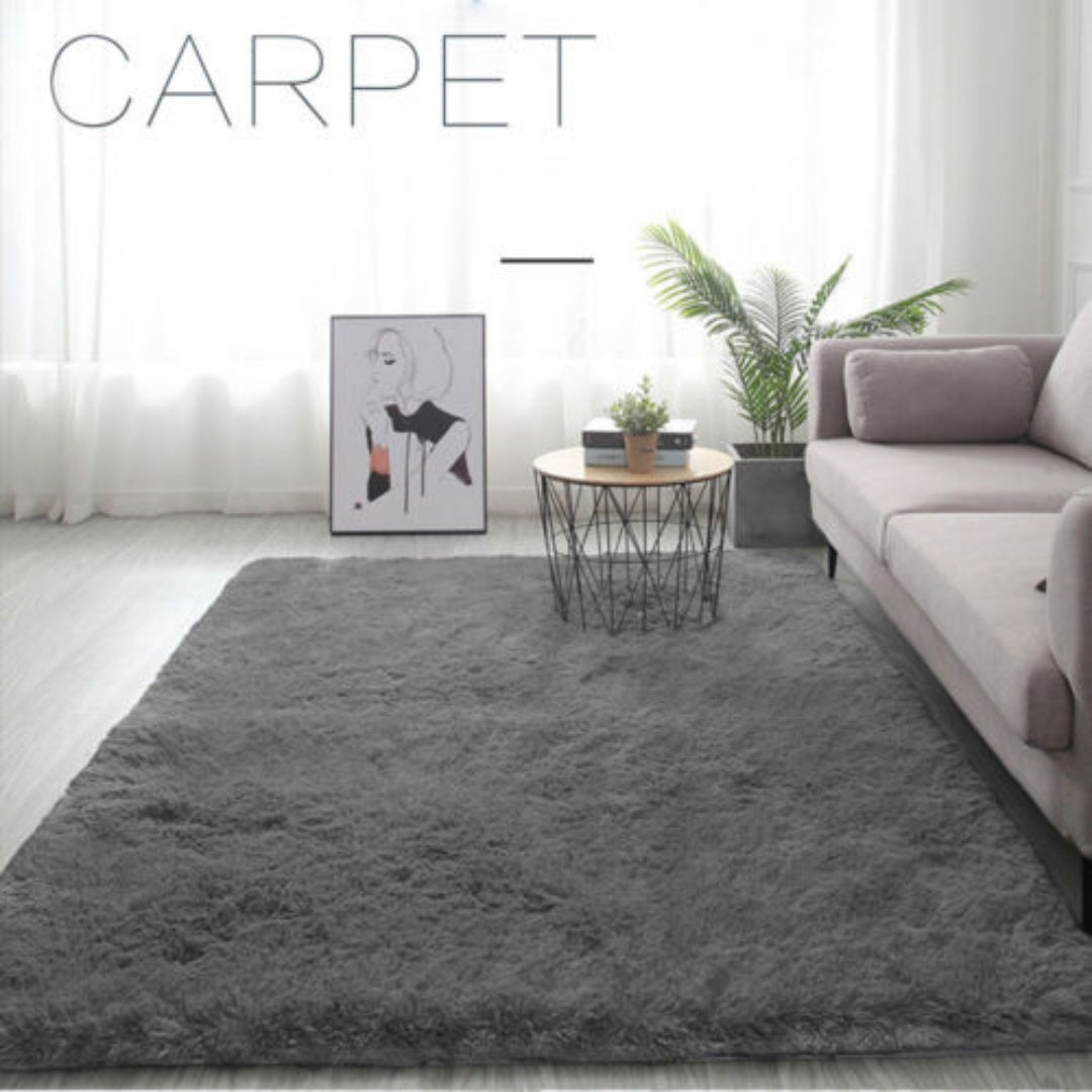 Floor Mat Rugs Shaggy Rug Area Carpet Large Soft Mat Bedroom Living Room Pad AU