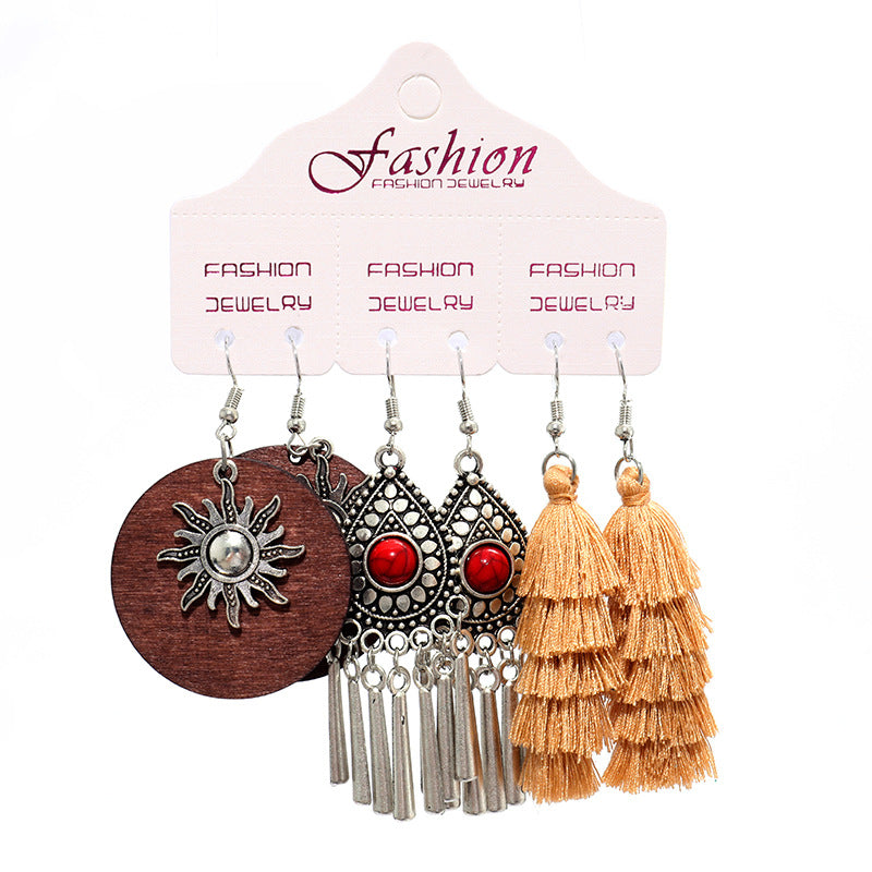 Bohemian Retro Ethnic Style Exaggerated Quality Earrings