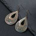 Vintage Ethnic Style Earrings Bohemian Turquoise Stud Earrings