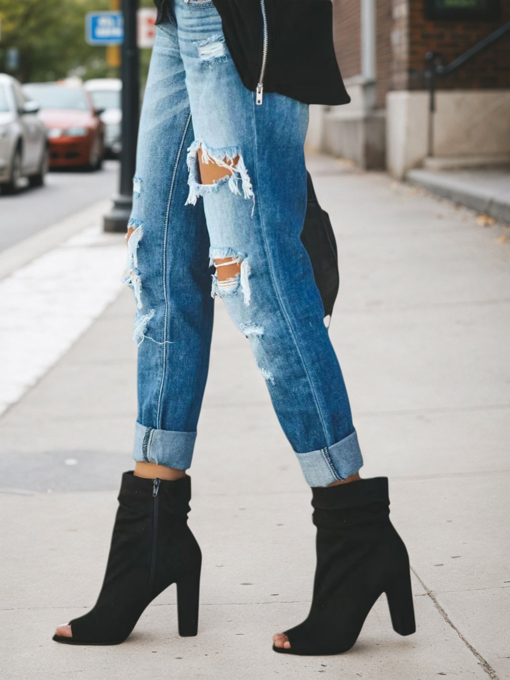 New Women’s Denim Pants, Ripped Jeans, Low Rise Jeans