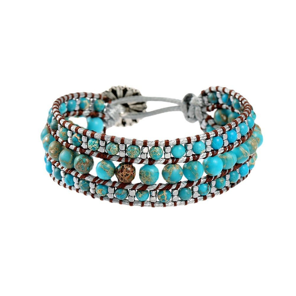 Bohemian Style Emperor Turquoise Handmade Bracelet