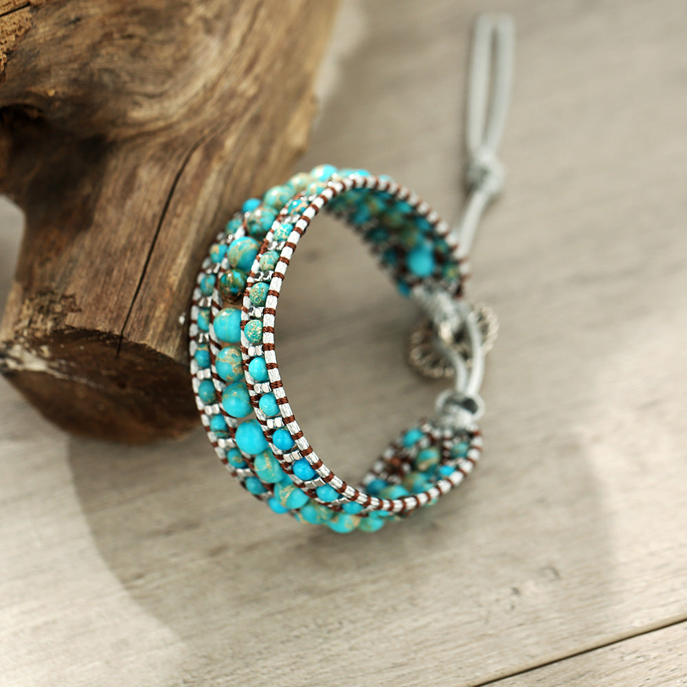 Bohemian Style Emperor Turquoise Handmade Bracelet