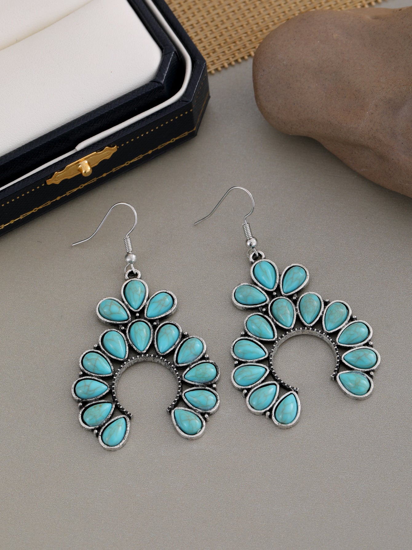 Bohemian Turquoise Retro Ethnic Style Earrings