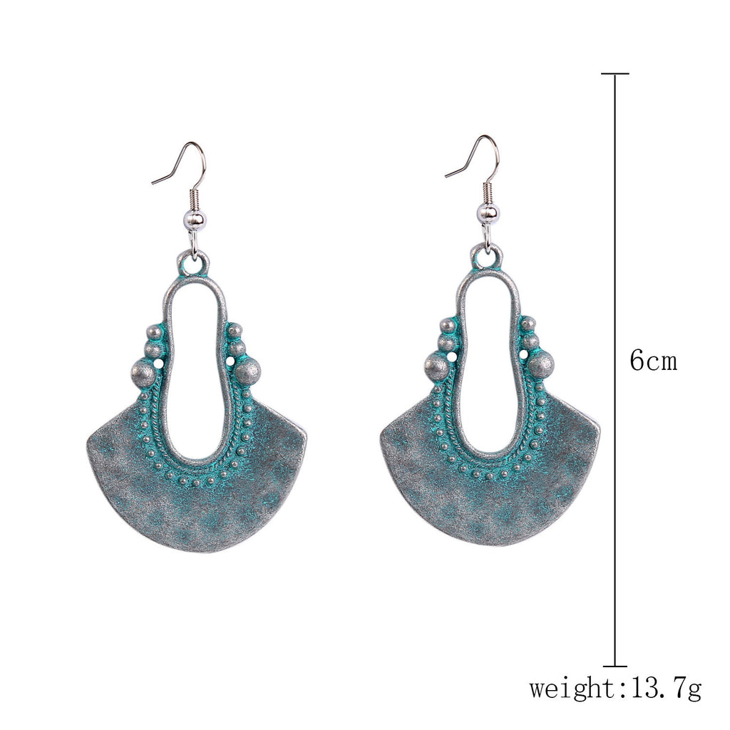 European And American Turquoise Earrings, Bohemian Vintage Style