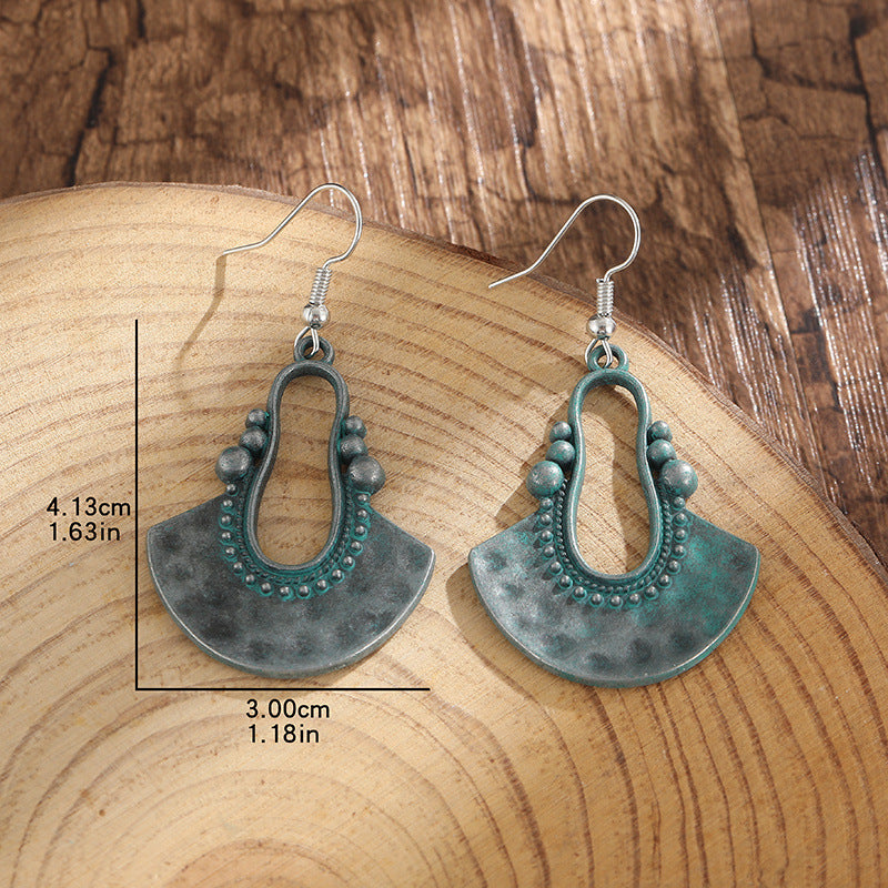 European And American Turquoise Earrings, Bohemian Vintage Style