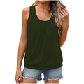Women's Casual Mid-Length Short-Sleeve Tank TopT-Shirt