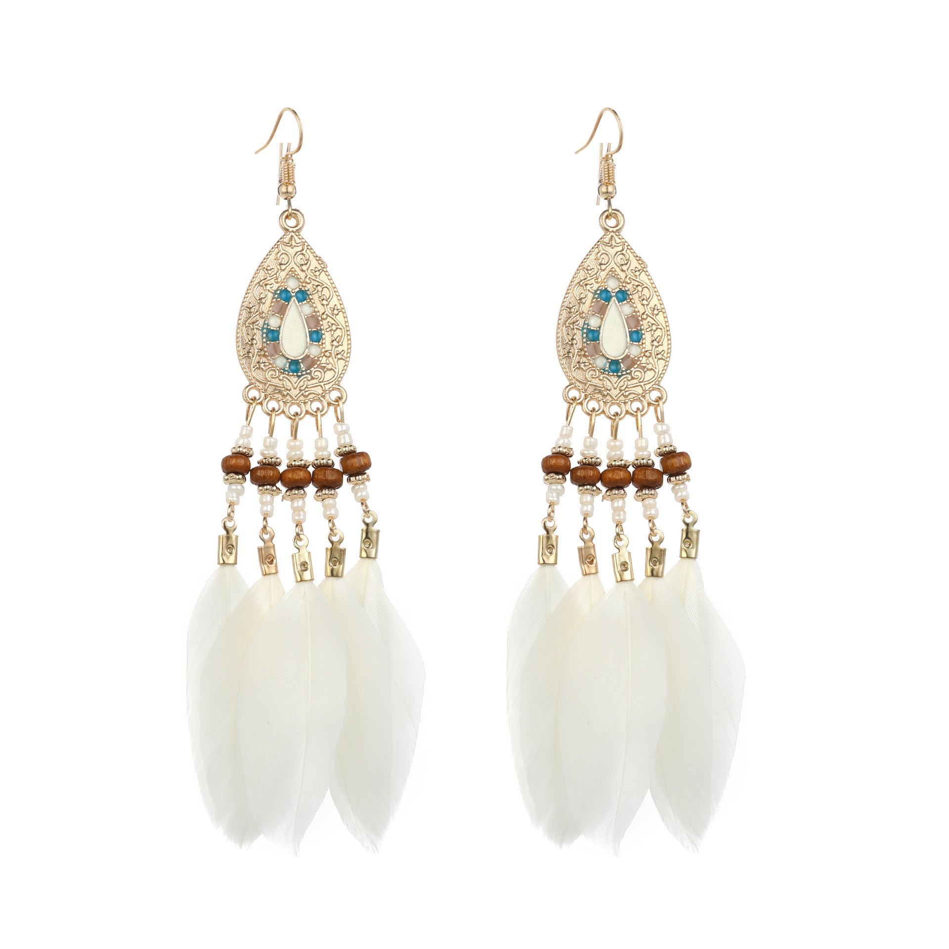 Bohemian Ethnic Style Long Tassel Earrings