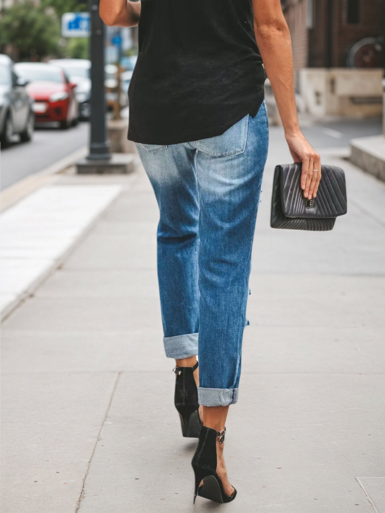 New Women’s Denim Pants, Ripped Jeans, Low Rise Jeans