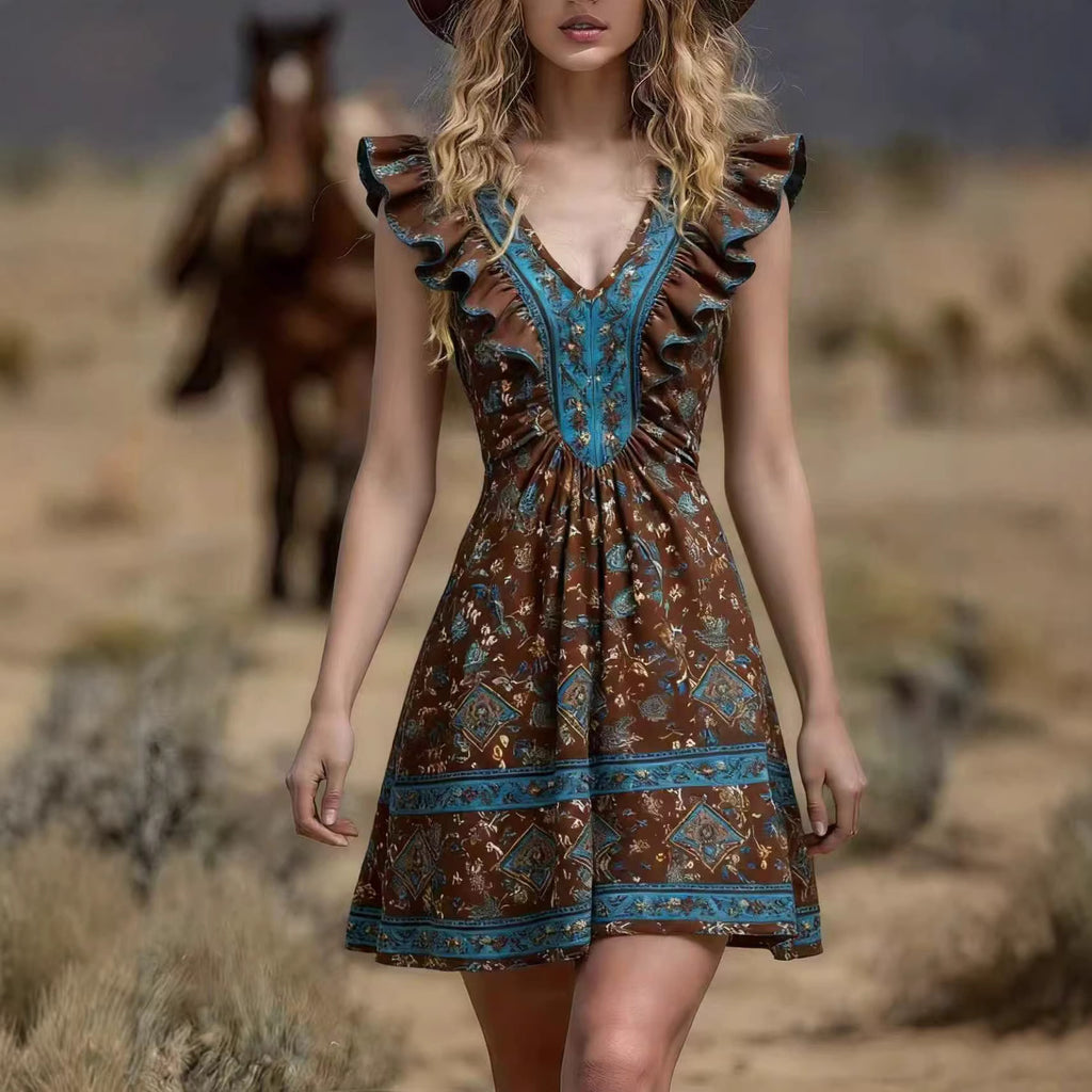Trendy On-trend Printed Womens Dress