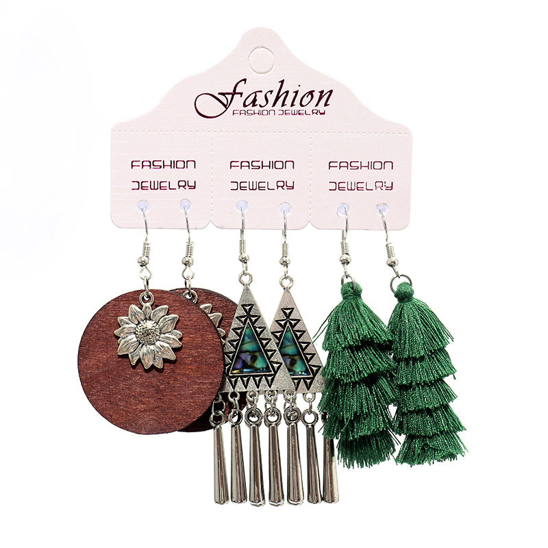 Bohemian Retro Ethnic Style Exaggerated Quality Earrings