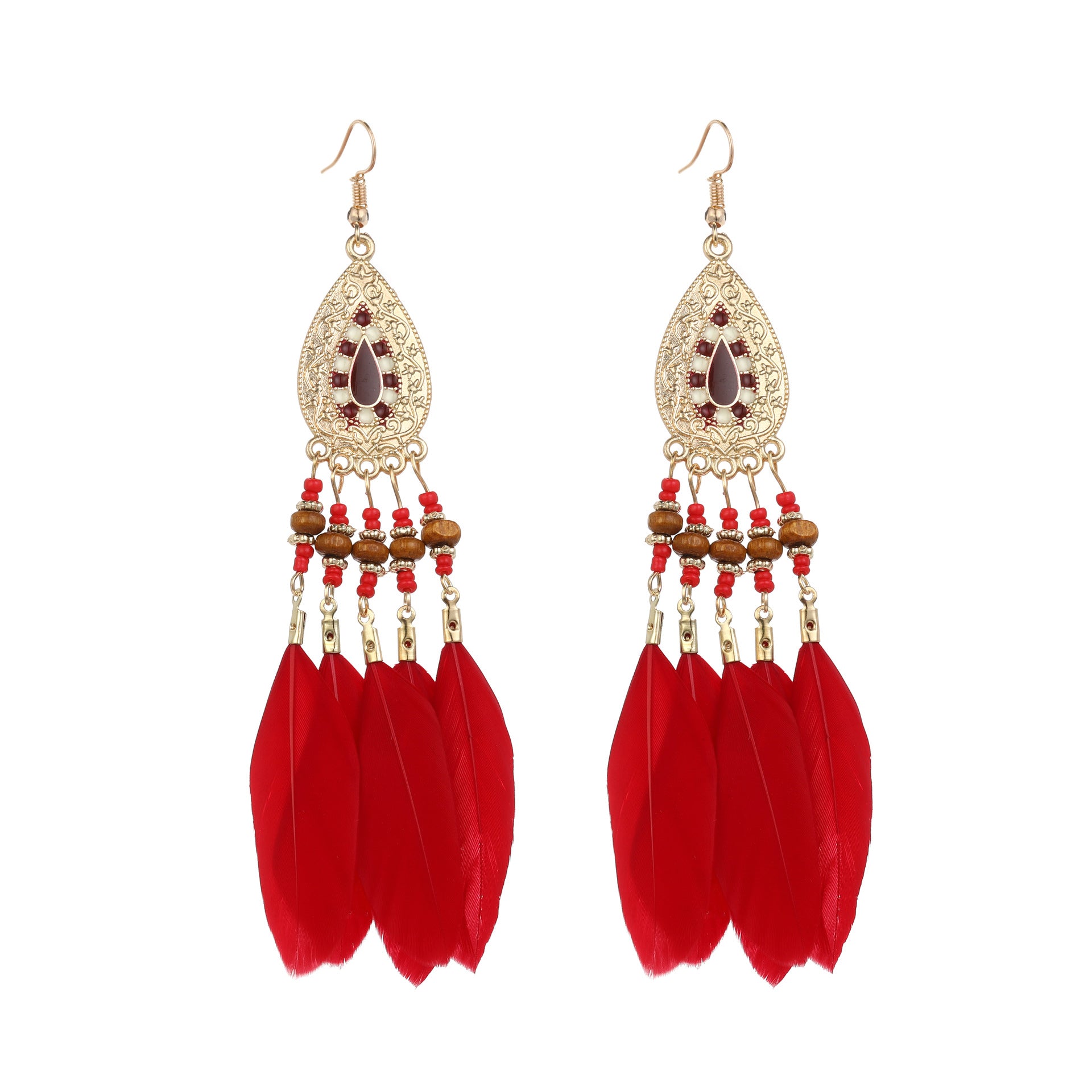 Bohemian Ethnic Style Long Tassel Earrings