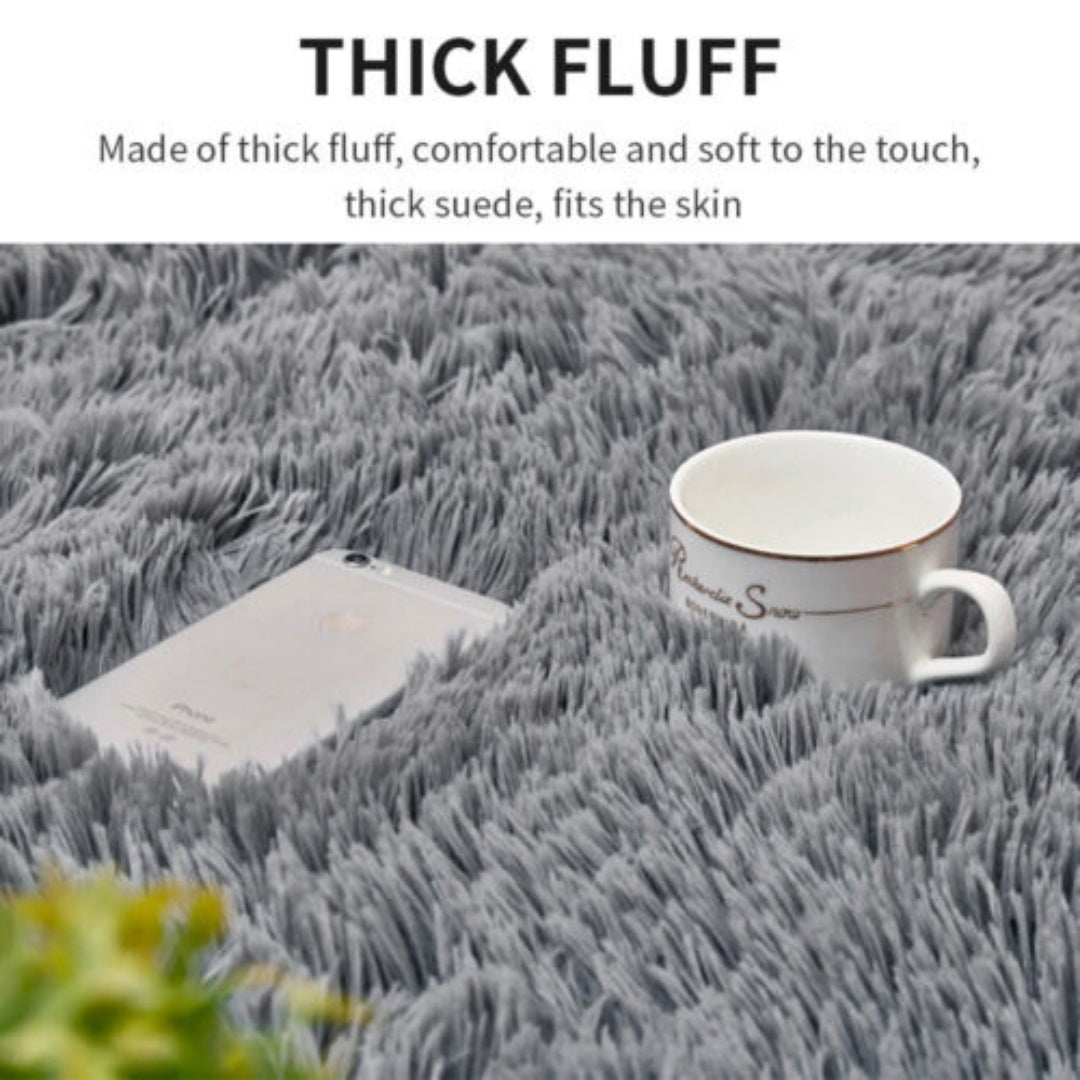 Floor Mat Rugs Shaggy Rug Area Carpet Large Soft Mat Bedroom Living Room Pad AU