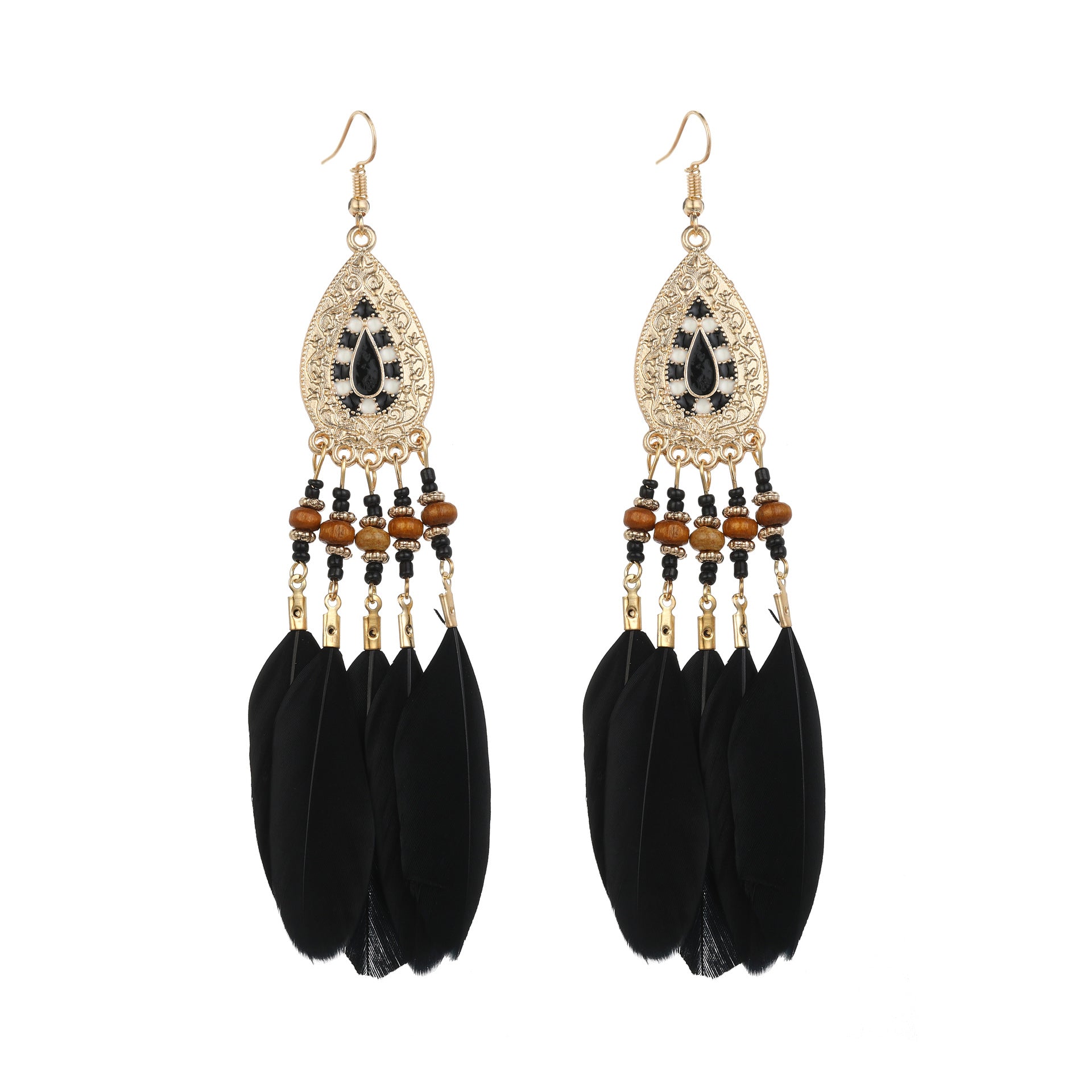 Bohemian Ethnic Style Long Tassel Earrings